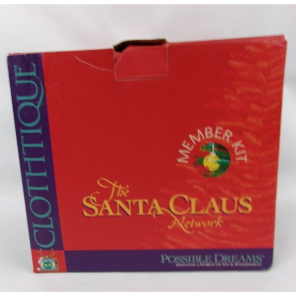 Clothtique Possible Dreams Santa #714004 Skiing Santa Ornament 7.5 Inch 1993 - Picture 6 of 6